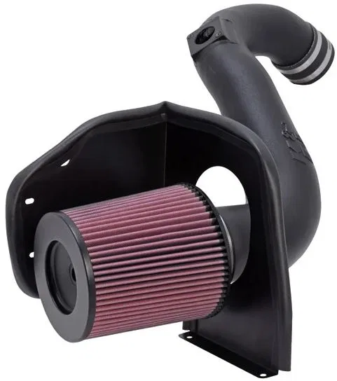 57-3047 – K&N FILTER Cold Air Intake, Black Polyethylene Tube Red Filter